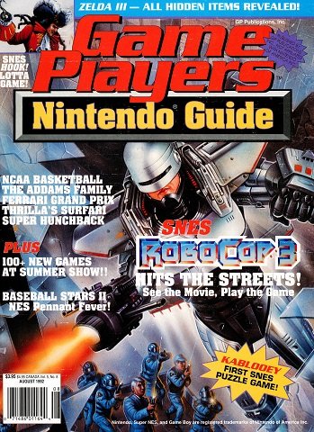 Game Players Nintendo Guide Vol.5 No.08 (August 1992)