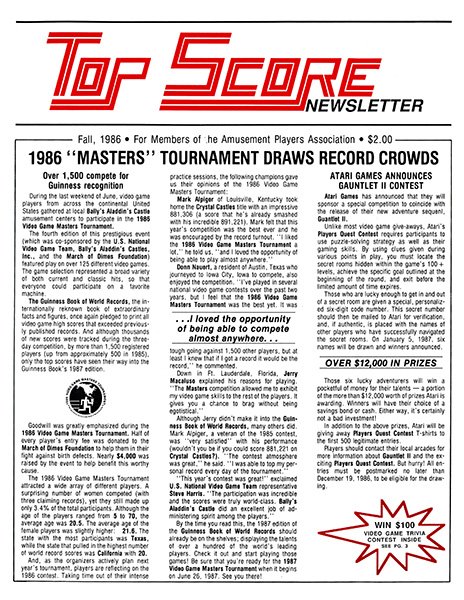 Top Score Issue 01 (Fall 1986)