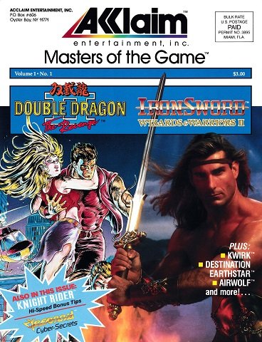 Acclaim Masters of the Game Volume 1 Number 1 (1989)