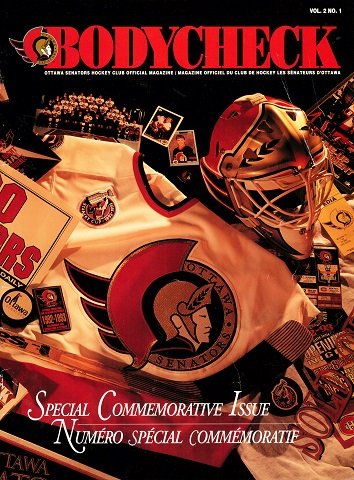 Bodycheck - Ottawa Senators Hockey Club Official Magazine Vol. 2 No. 1 (1993)