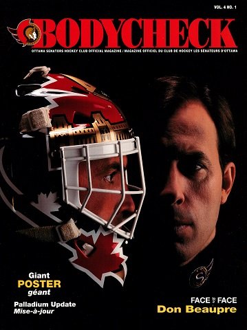 Bodycheck - Ottawa Senators Hockey Club Official Magazine Vol. 4 No. 1 (1995)