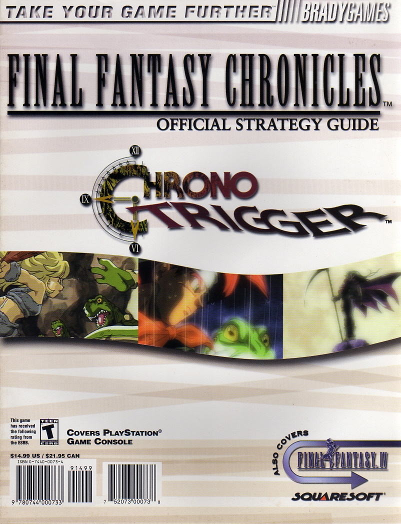 Final Fantasy Chronicles BradyGames Guide - Chrono Trigger