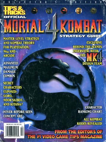 Mortal Kombat 4 : Prima's Official Strategy Guide by Pcs