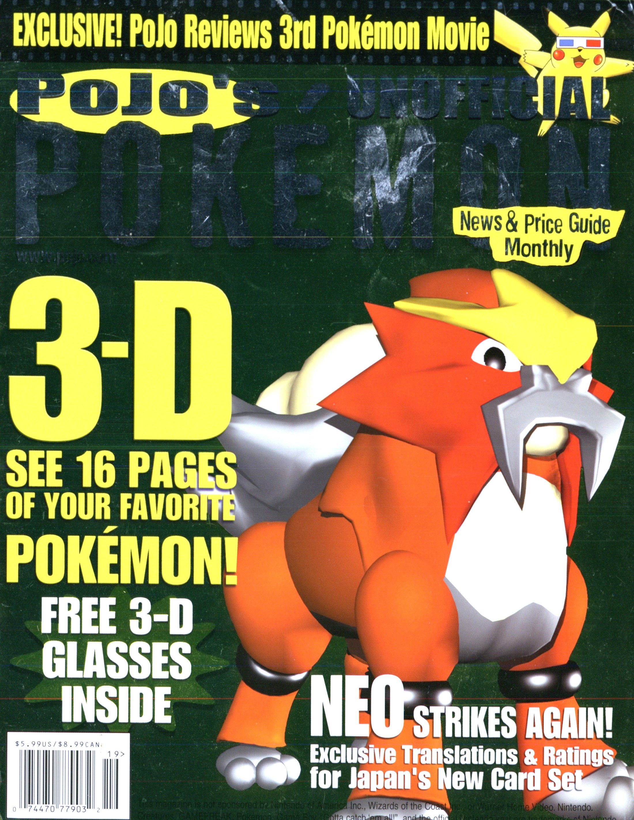 PoJo's Unofficial Pokémon News & Price Guide Monthly Issue 012 (October 2000)