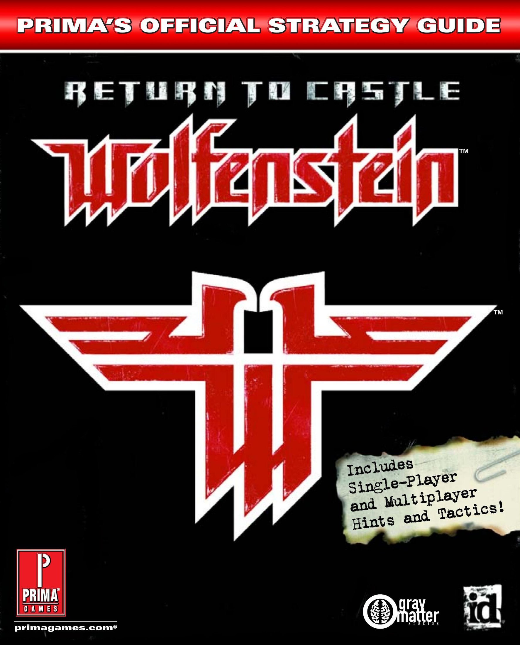 Return To Castle Wolfenstein - Prima's Official Strategy Guide (2001)