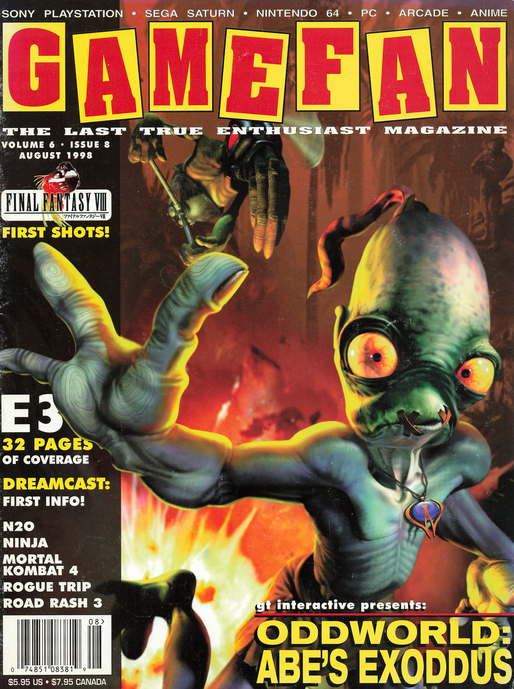 GameFan Volume 6 Issue 8 (August 1998)