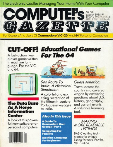 More information about "Compute!'s Gazette Issue 009 (March 1984)"
