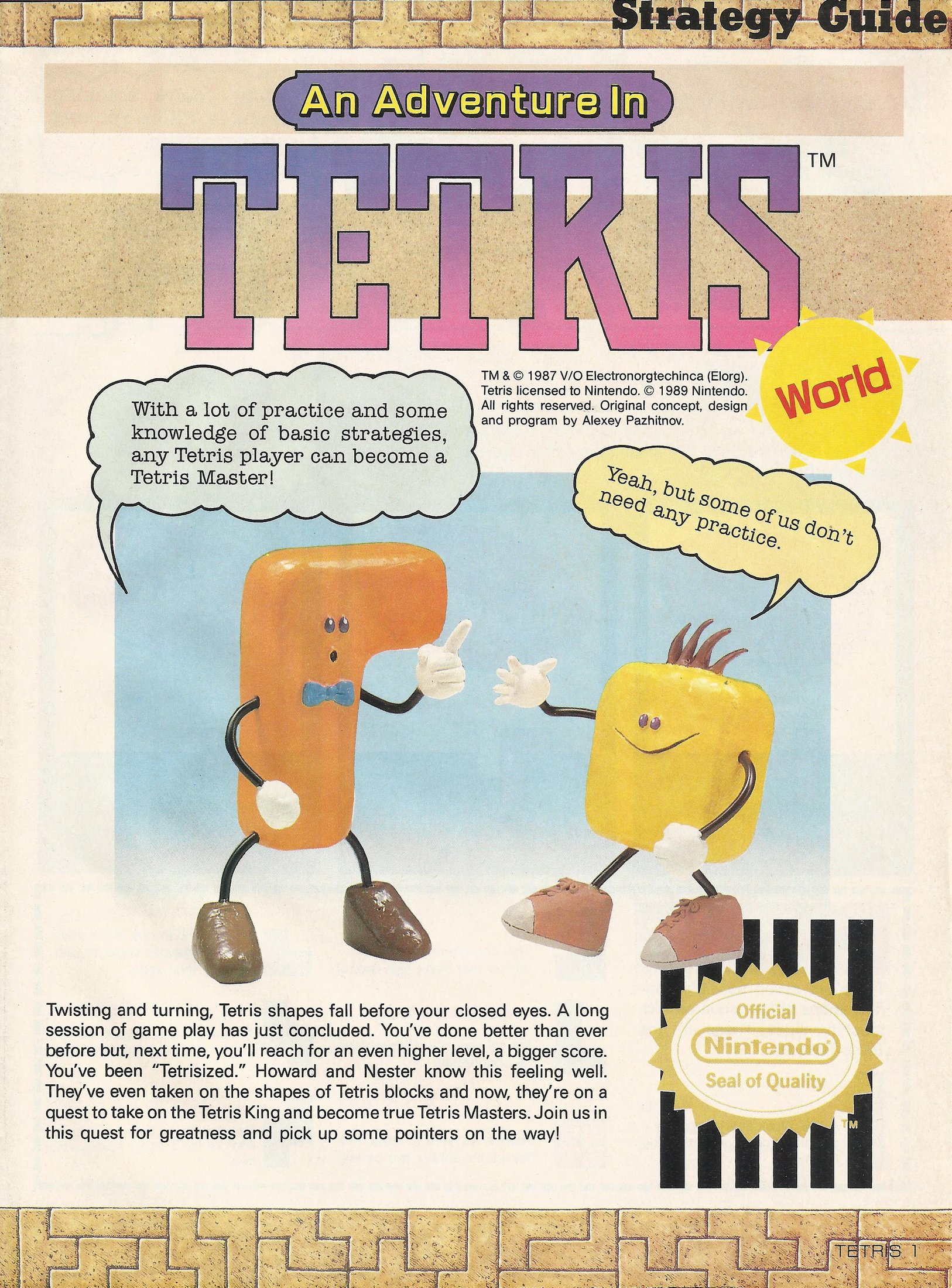 Nintendo Power - An Adventure in Tetris Strategy Guide (1990)