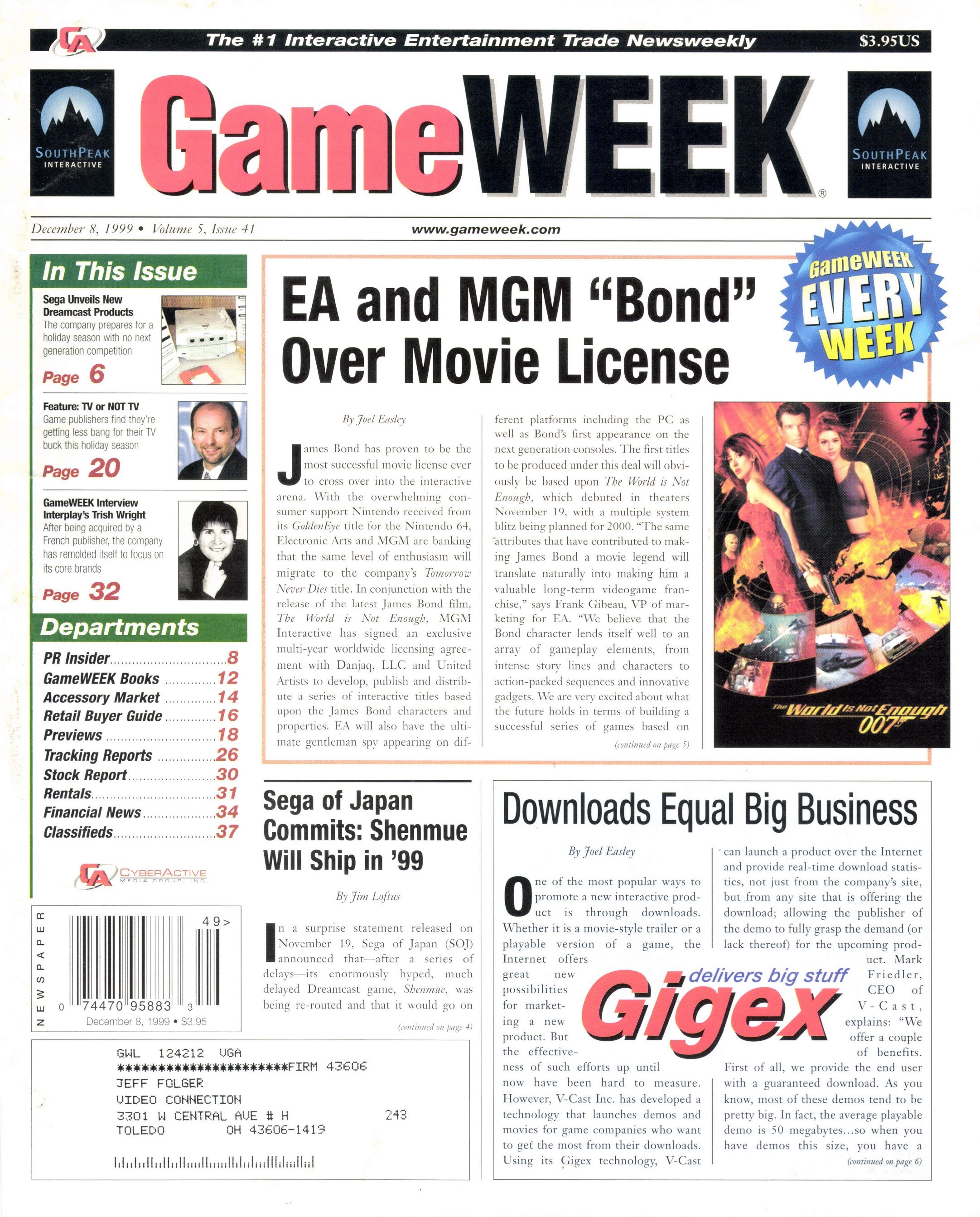 GameWeek Vol. 05 Issue 11 (December 8, 1999)