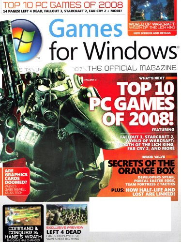 More information about "Games for Windows Issue 13 (December 2007)"
