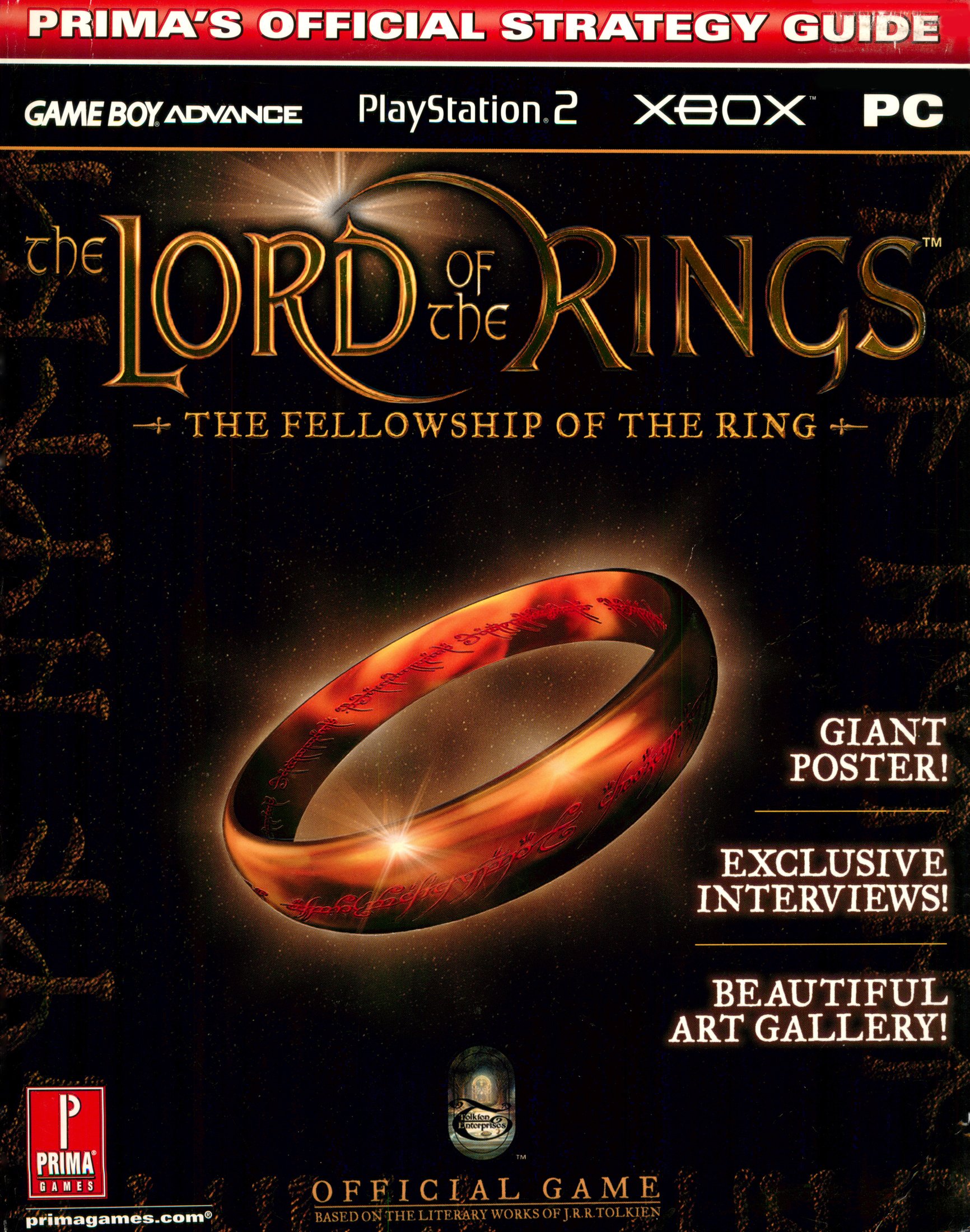 The Lord of the Rings - The Fellowship of the Ring - Prima's Official Strategy Guide (2002) [PC, PS2, XBOX, GBA]