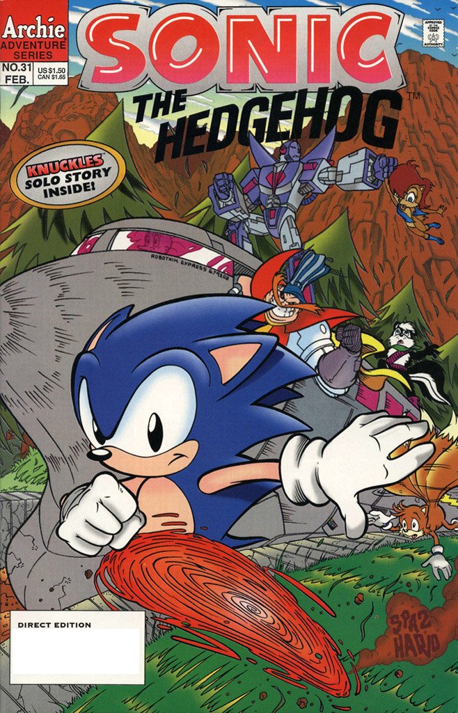 Sonic the Hedgehog 031 (February 1996) - Sonic the Hedgehog - Retromags ...