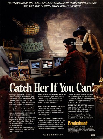 Where in the World is Carmen Sandiego?, Where in the USA is Carmen Sandiego?, Where in Europe is Carmen Sandiego?