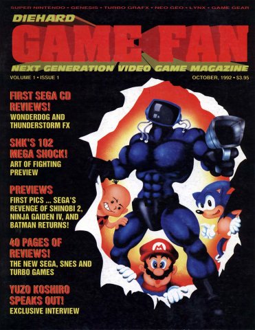 Diehard GameFan Issue 01 October 1992 (Volume 1 Issue 1)