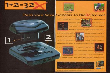 Sega Genesis 32X system