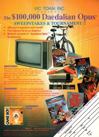 Daedalian Opus sweepstakes & tournament (1990)