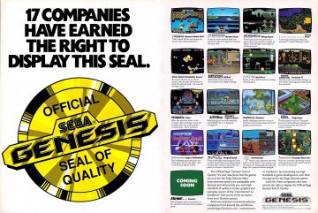 Genesis seal of quality multi-ad (1990)