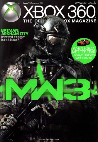 XBOX 360 The Official Magazine Issue 079 December 2011 subscriber's cover