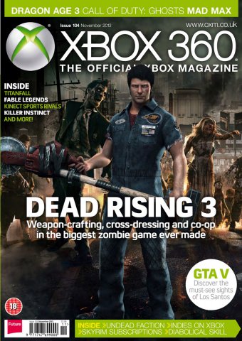 XBOX 360 The Official Magazine Issue 104 November 2013