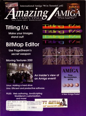 Amazing Computing Issue 146 Vol. 13 No. 08 (August 1998)