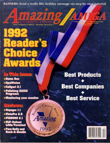 Amazing Computing Issue 081 Vol. 07 No. 12 (December 1992)