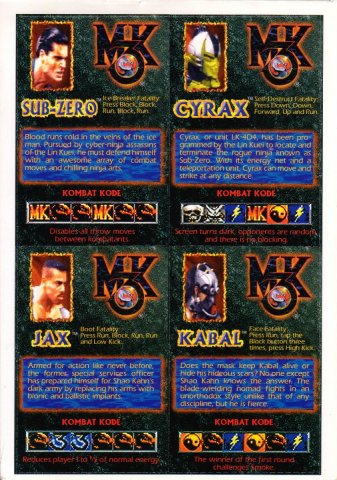 MK3 Cards #2 Back