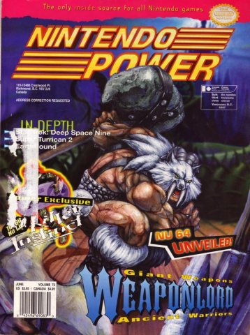 Nintendo Power Issue 073 (June 1995)