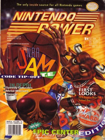 Nintendo Power Issue 070 (March 1995)