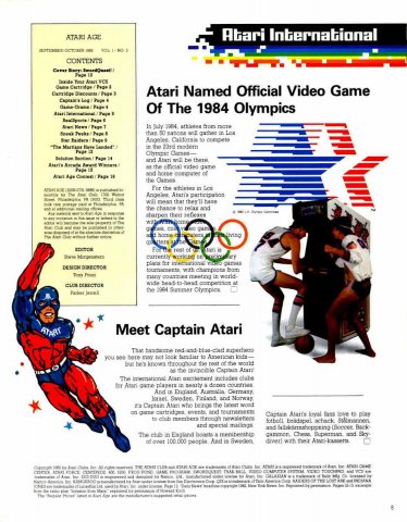 Atari Age Issue 03 Contents