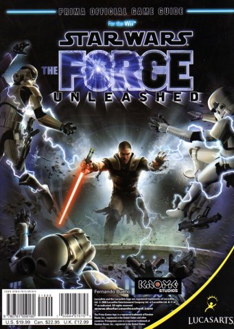 Star Wars - The Force Unleashed Official Game Guide (Back)