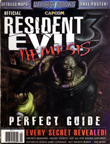 Resident Evil 3 Nemesis Official Perfect Guide