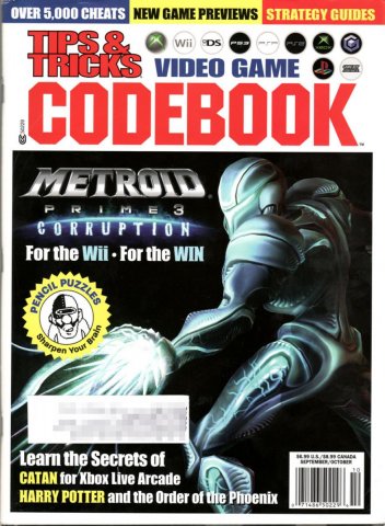 Tips & Tricks Video Game Codebook September-October 2007