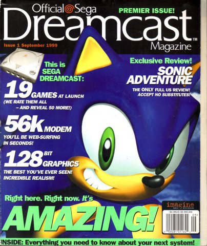 Official Sega Dreamcast Magazine Issue 001 (September 1999)