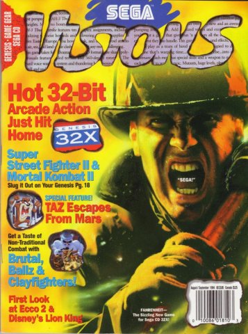 Sega Visions Issue 020 (August/September 1994)