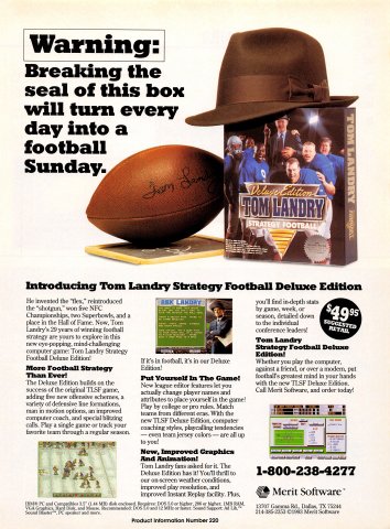 Tom Landry Strategy Football Deluxe Edition