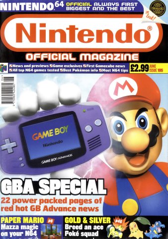 Nintendo Official Magazine 105 (June 2001)