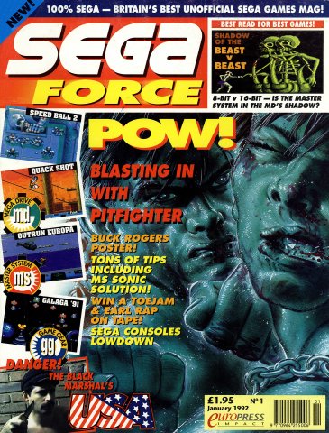 Sega Force 01 (January 1992)