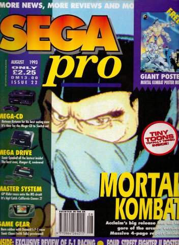 Sega Pro 22 (August 1993)