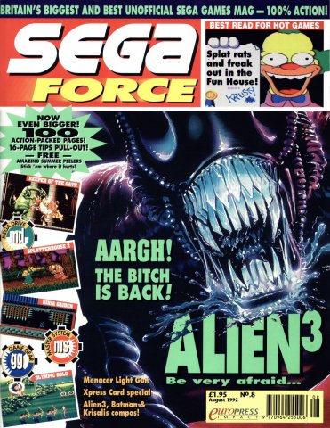 Sega Force 08 (August 1992)