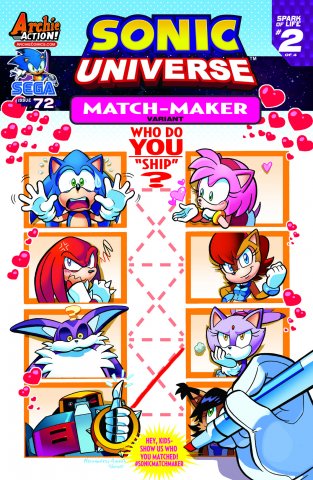 Sonic Universe 072 (March 2015) (Match-Maker variant)