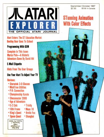 Atari Explorer Issue 10 (September / October 1987)