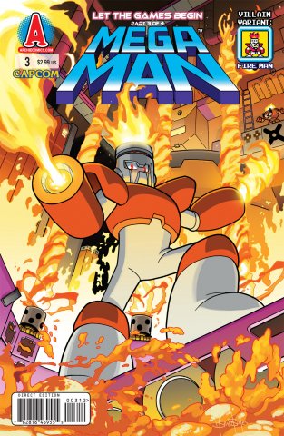 Mega Man 003 (September 2011) (villain variant)