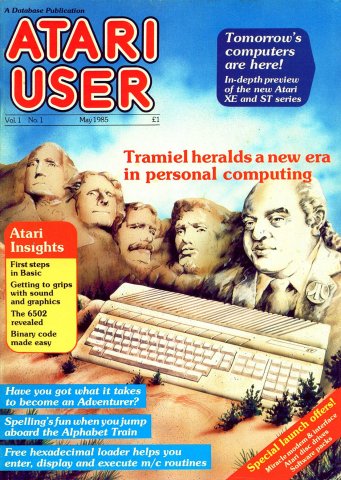 Atari User Vol. 01 No. 01 (May 1985)