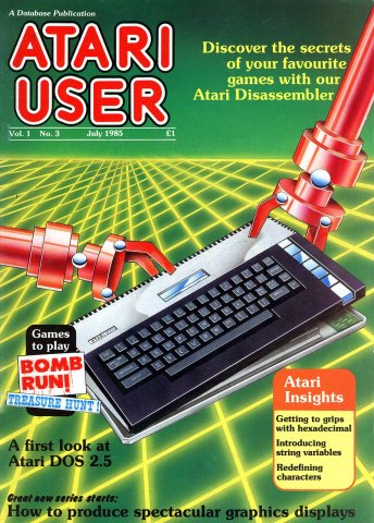 Atari User Vol. 01 No. 03 (July 1985)