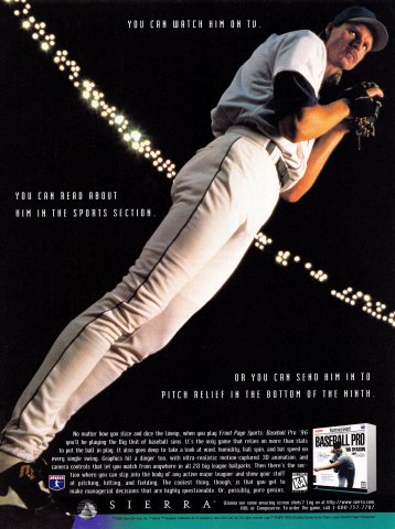 Front Page Sports: Baseball Pro '96