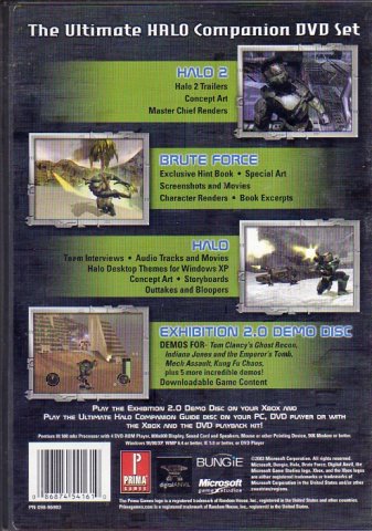 Halo: The Ultimate Companion DVD Set (DVD) (Rear)