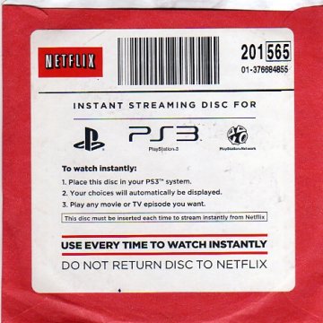 PlayStation 3 Netflix Instant Streaming Disc (Blu-Ray) (Front)