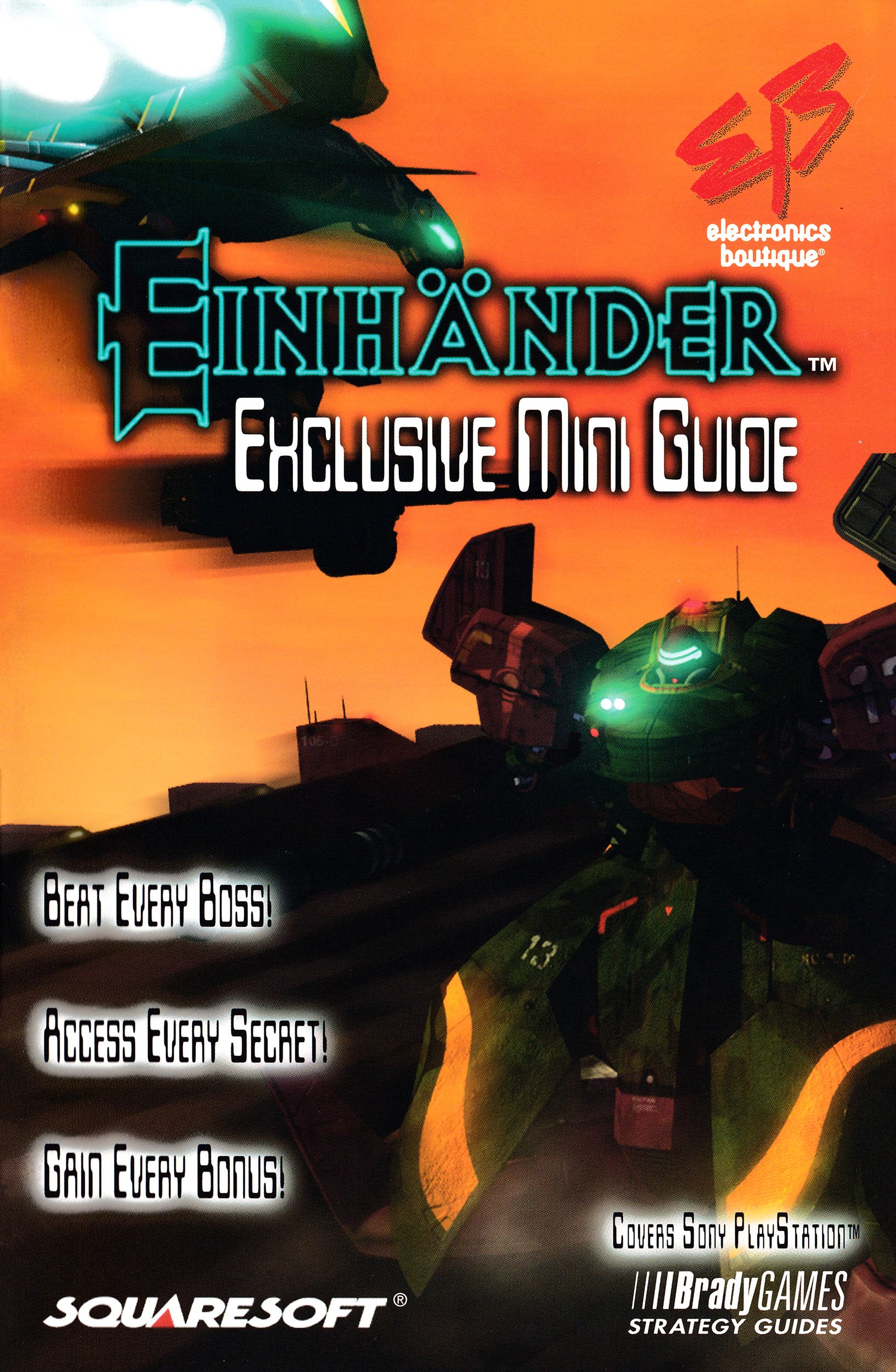 Einhander Exclusive Mini Guide BradyGames Retromags Community