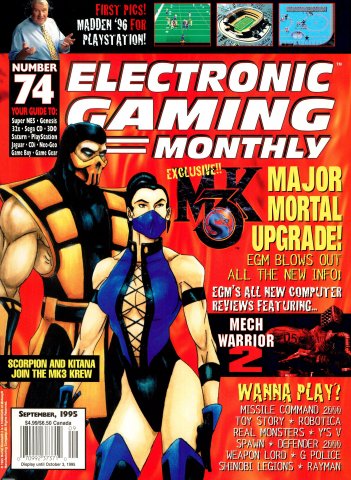 Electronic Gaming Monthly Issue 074 (September 1995)