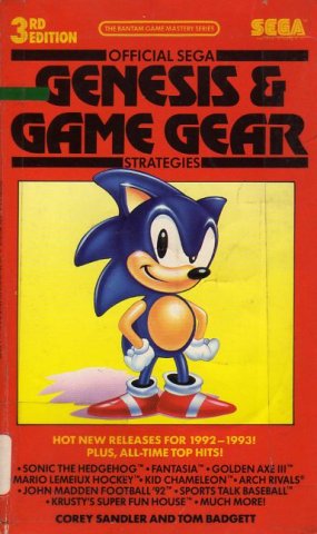 Official Sega Genesis & Game Gear Strategies, 3rd Edition